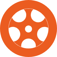 High-strength rubber wheel(Optional)